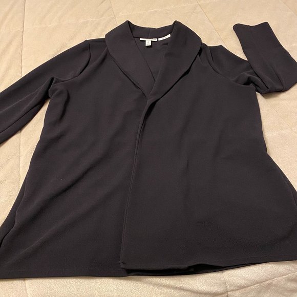 NWOT Dana Buchman Open Front Blazer- Black KOHLS - Picture 6 of 7